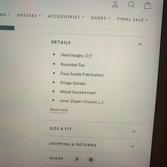 COPY - Vici jacklyn fringe heeled boot - Picture 3 of 7